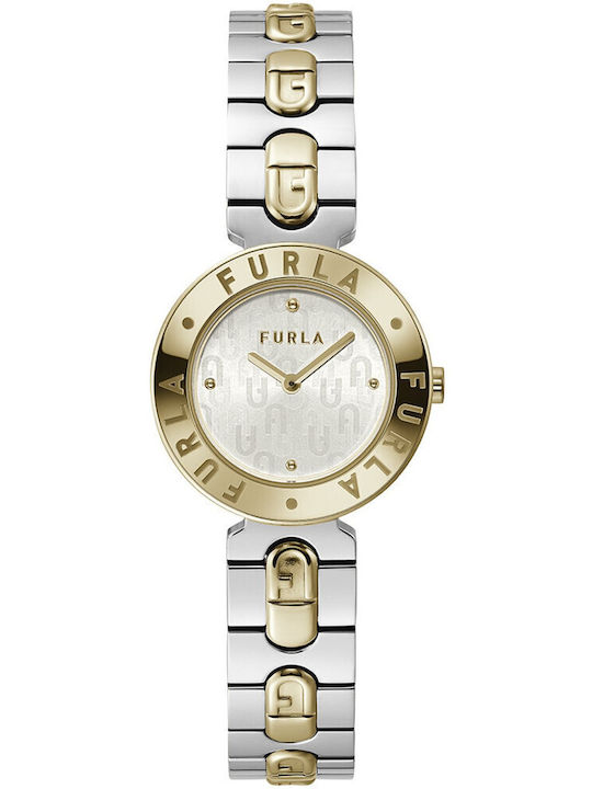 Furla Дамски Часовник с Сребрист Метална Гривна
