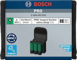 Bosch Καρυδάκια Αέρος με Καρέ Υποδοχής 1/2" Σετ 3τμχ Bosch Καρυδάκια Αέρος με Καρέ Υποδοχής 1/2" Σετ 3τμχ