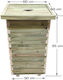 Tesias Group Wooden Waste Bin 225lt
