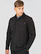 Μακρυμάνικo Overshirt σε Oversized Γραμμή Μαύρο