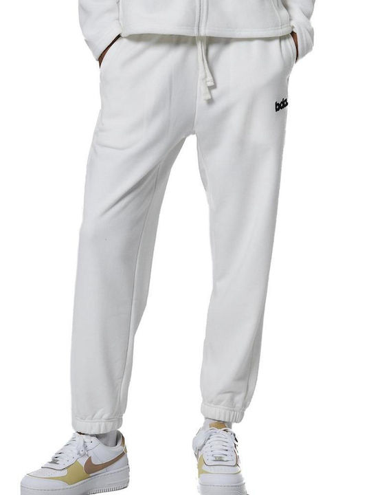 Body Action Παντελόνι Φόρμας Φαρδύ Star White