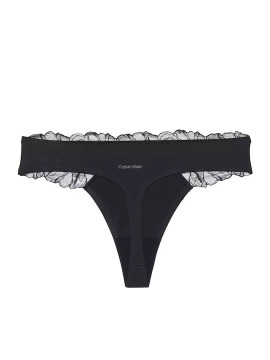 Calvin Klein Γυναικείο String Μαύρο