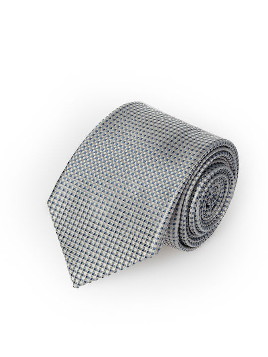 The Bostonians Dobby Men's Tie Printed in Silver Color