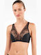 Gisela Μαύρο Bralette Χωρίς Μπανέλες Χωρίς Επένδυση Κωδ 2/10134