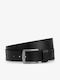 Men's Belt from Artificial Leather Black