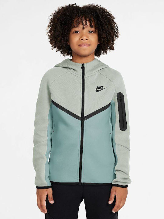 Nike Athletic Kids Cardigan Fleece with Hood Si...