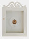 WoodStudio Wall Wedding Crown Case Rectangular Wooden White 26x36cm