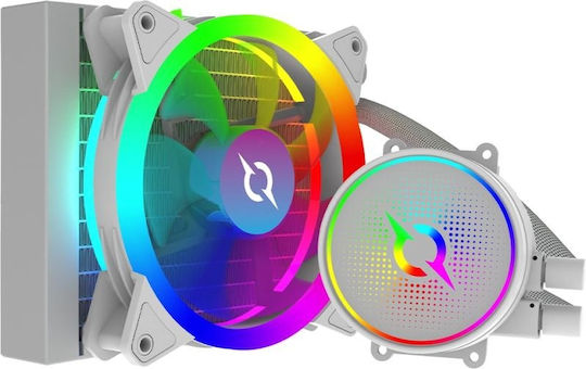 Aqirys Aqirys 120 Wasserkühlsysteme AIO CPU mit 1 Lüfter 120mm und ARGB Beleuchtung Weiß
