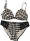 Jadea Dantelat Set de Lenjerie Sutien cu Slip Black.