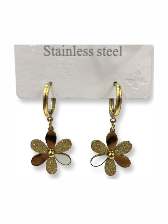Earrings made of Steel Gold Plated