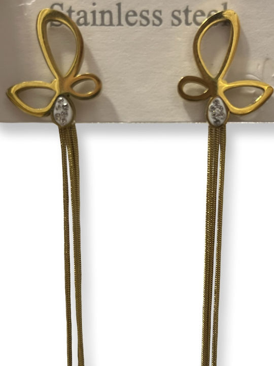 Earrings made of Steel Gold Plated