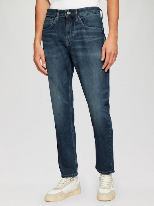 Mauro Pantaloni De Blugi Pentru Bărbați Regular Tapered Fit Albastru Închis