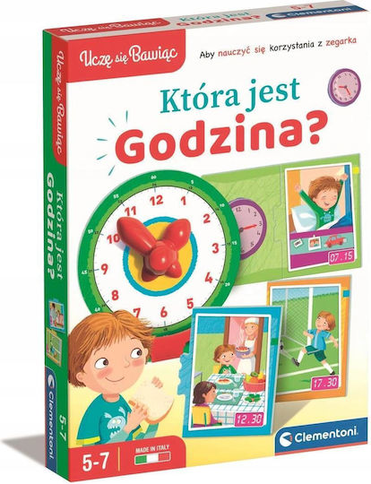 Clementoni Образователна Игра за Научаване на Часа за 5-7 Години