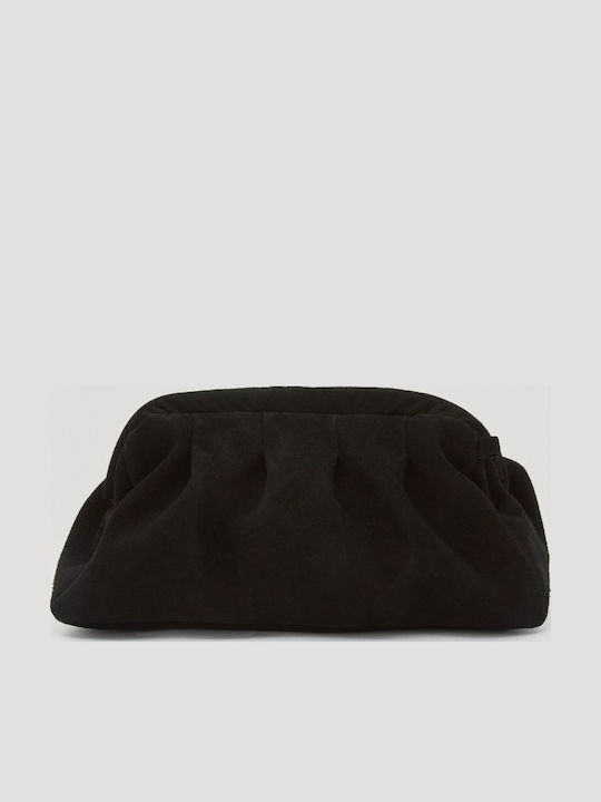 Leather Women's Pouch Shoulder Black
