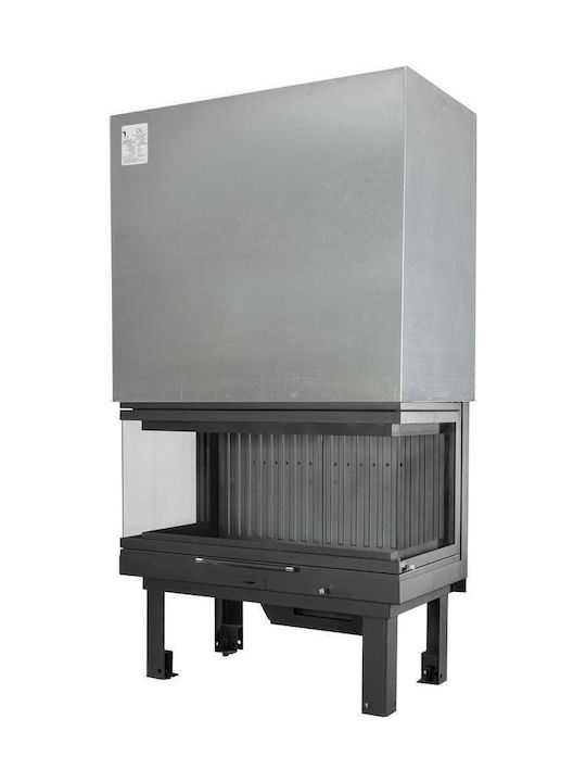 CHytiria Misailidi T-90 45-90 BG Kaminofen Holz 24kW Dreiseitige Ohne Tür Geschlossenes Ausdehnungsgefäß