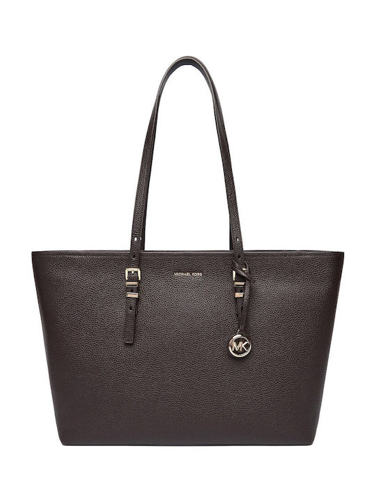 Michael Kors Leather Women's Tote Handbag Brown