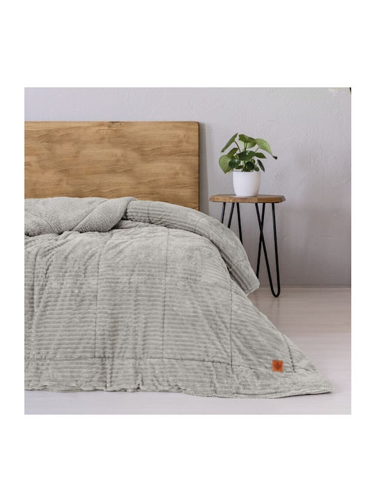 Cottonbox Pilotă Dublu 215x195cm Wave Wave Grey