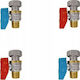 Samee Samee Universales Ventil-Set Gerade Gasheizkessel Doppelbetrieb 2 Stück x 1/2" + 2 Stück x 3/4" Zbp-kit-22-u