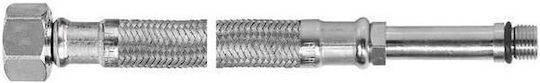 Ferro Flexible Connection Hose Flexible Connection Mesh Stainless Steel Long End 3/8" 50cm Wbs14
