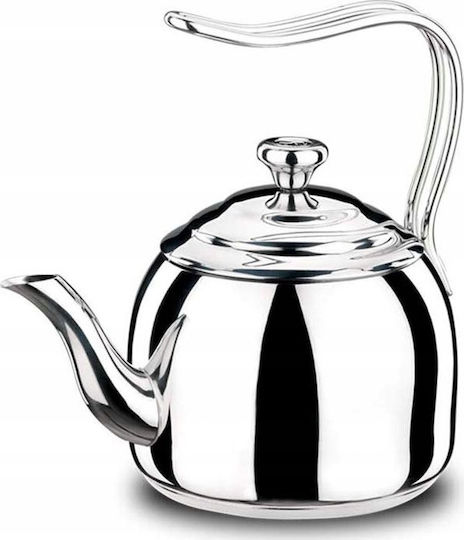 Τσαγιέρα Ανοξείδωτη Ασημί 2000ml