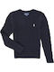 Kinderpullover Langarm Marineblau