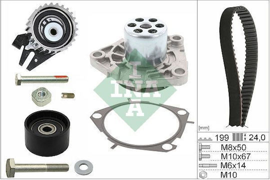 Set Pompă de Apă și Curea de Distribuție Ina 530 0562 30