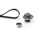 Gates Water Pump Timing Belt Set Kp15545xs