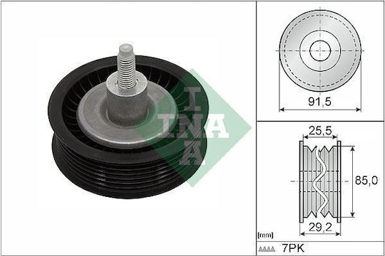 Ina 532 0909 10 Timing Belt Guide Idler Roller