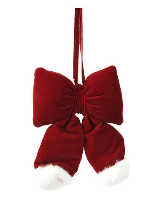 Kaemingk Weihnachtsfigur Samt Oxblood 15cm 11x3x15cm Einfarbig Kaeming