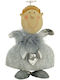 Mayestic Angel Înger Gri Glitter Puf 21x16cm