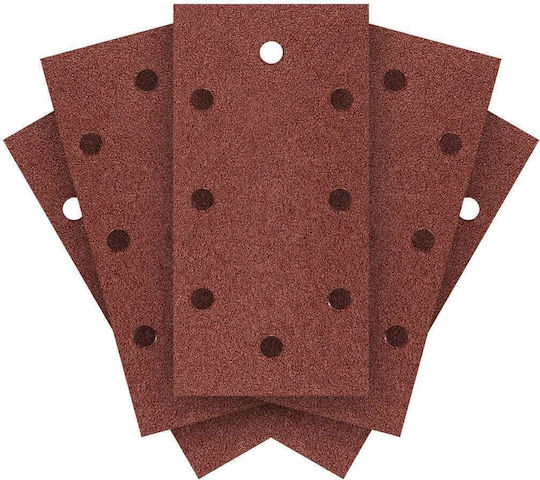 Graphite Sandpaper K60 with Holes 93x185mm Set 5pcs