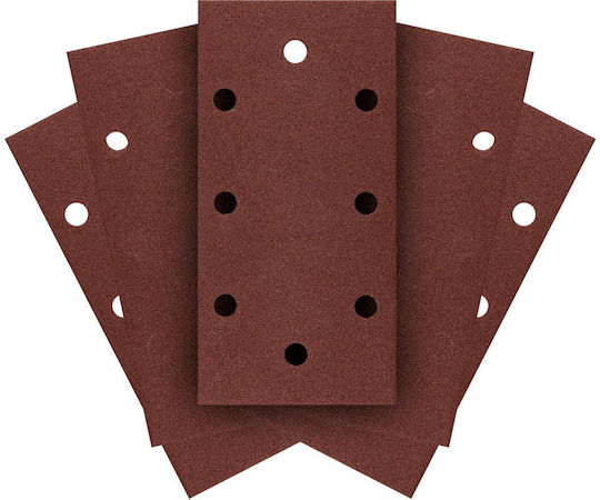 Graphite Sandpaper K120 with Holes 93x185mm Set 5pcs