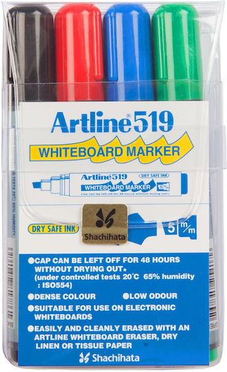 Artline 519 Whiteboard Marker Set 4