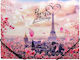 Teka File Folder A4 PP Rubber Band Print Take Me To Paris