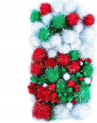 Decorațiune de Crăciun Dp Craft Pompom din Poliester Dpcrraft Mix Metalizat 100 Bucăți 13999170 5907589923315