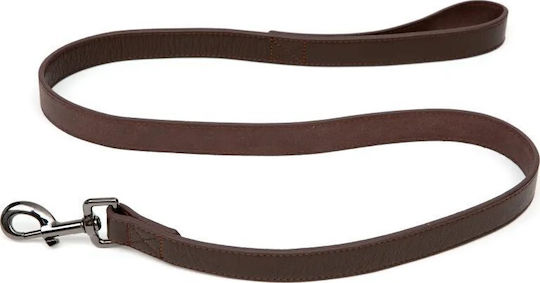 Nobleza Paw Love Large Dog Leather Leash 120x2.5cm Dark Brown