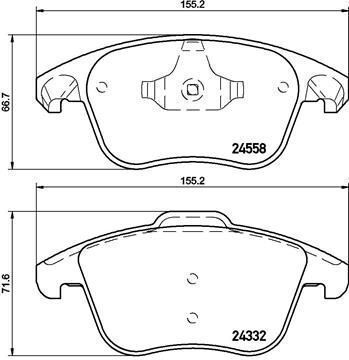 Brembo Brake Pad Set Disc Brake P 61 117
