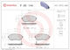 Brembo Bremsbelag Set Scheibenbremse P 50 144