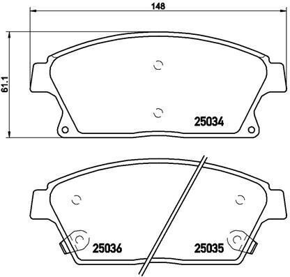 Brembo Brake Pad Set Disc Brake P 59 077