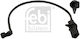 Warning Contact Wear of Brake Friction Material Febi Bilstein 43485