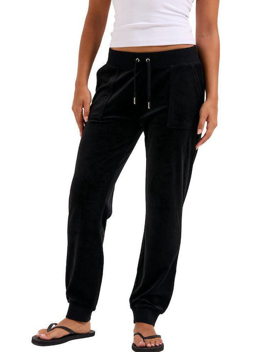 Sweatpants Jogger Velvet Black