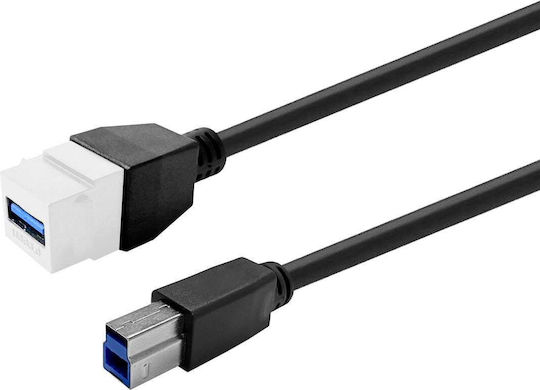 Vivolink Keystone White Usb 3.0 A-female To Usb 3.0 B-male