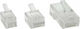 Inline 6p6c Rj12 Flachkabel Stecker 100 Stück 73096