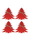 Christmas Cutlery Pockets Christmas Trees 4 Pieces