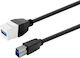 Vivolink Keystone White USB 3.0 A-Female to B-Male Prokeyusb3afbm1w