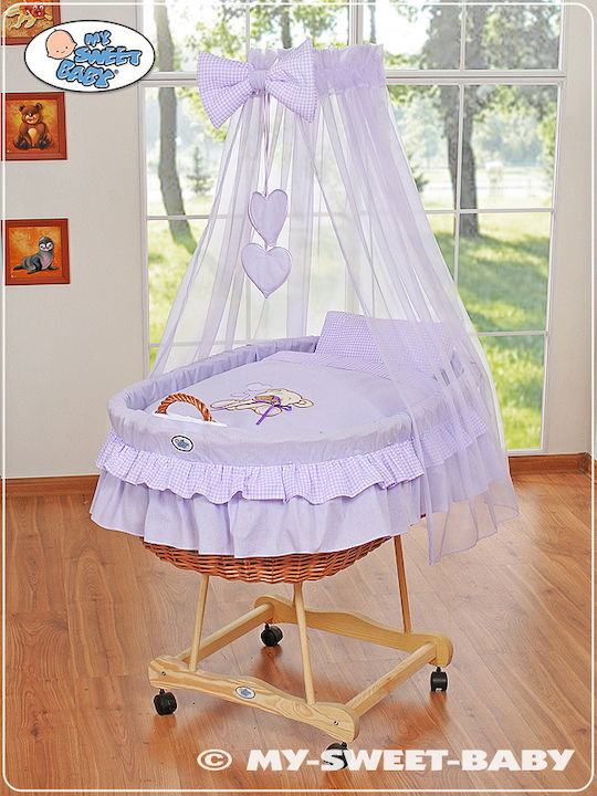 My Sweet Baby Καλαθούνα Μωρού με Βάση Μωβ