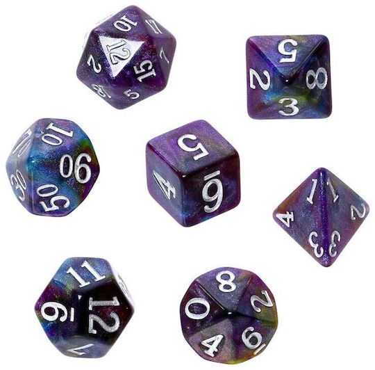 Rebel Σετ Ζαριών Rebel Rpg Ακρυλικά Γαλαξίας