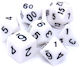 Rebel Dice Set RPG Matte White 106191