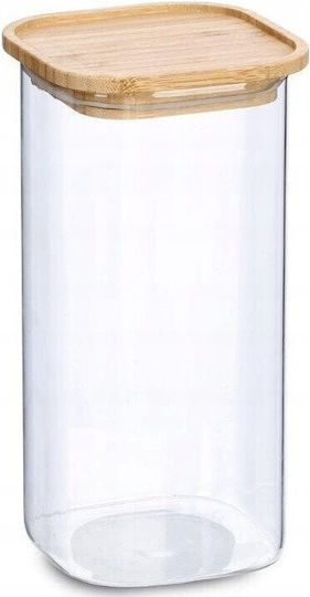 Zeller Allgemeine Verwendung Glas mit Deckel Hölzernes 1600ml