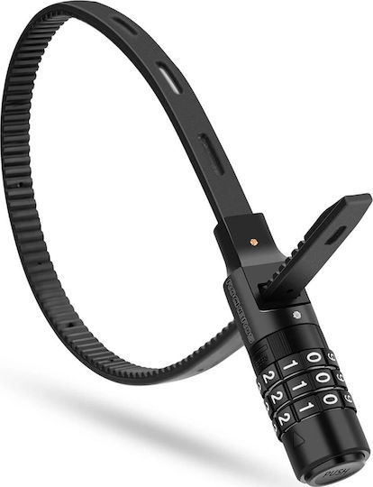 Bicycle Helmet Lock Combination Lock 0.5m Black